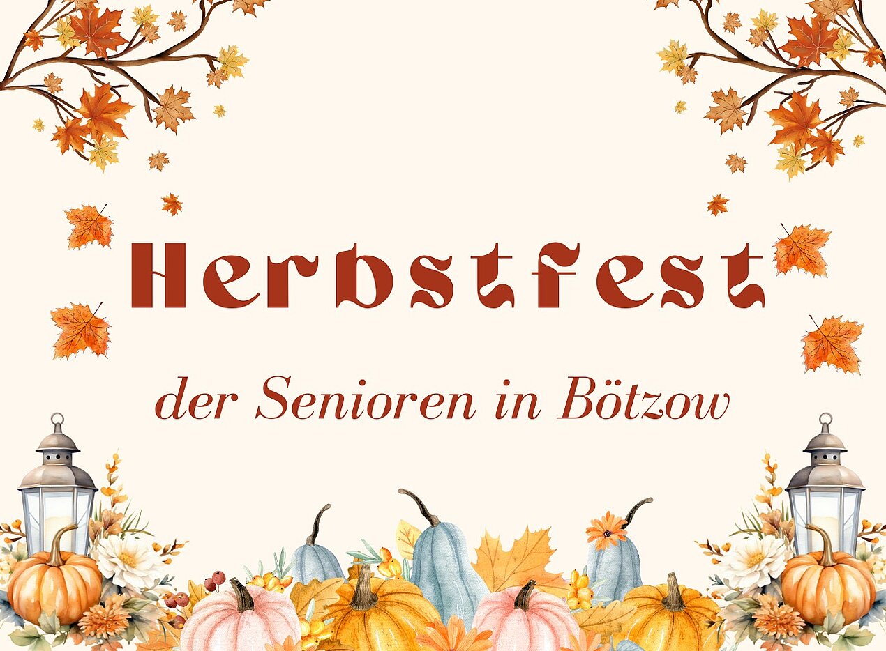 Blätter, Kürbisse, Laterne