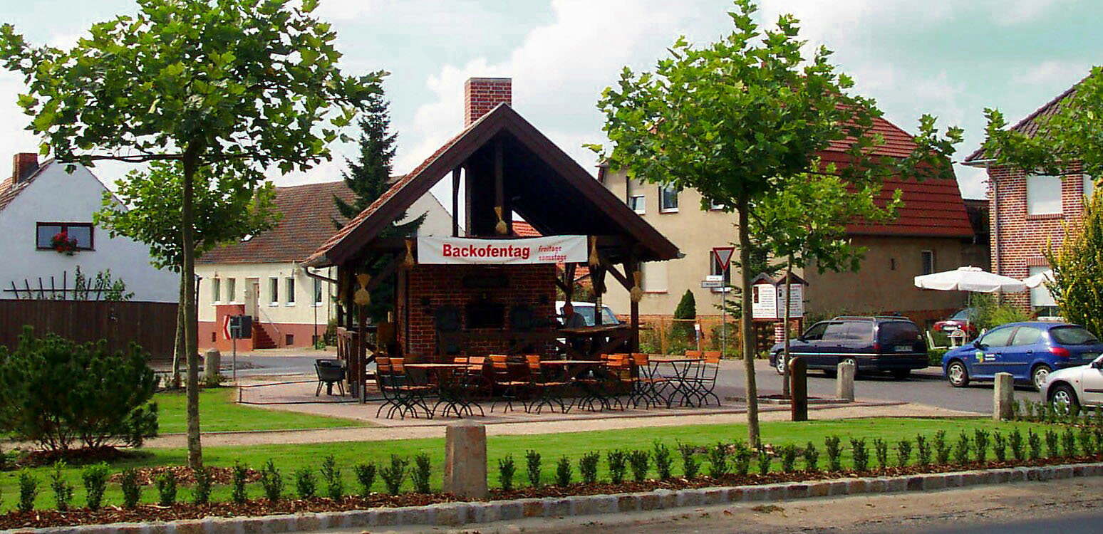 Holzbackofen der Bäckerei Plentz in Schwante