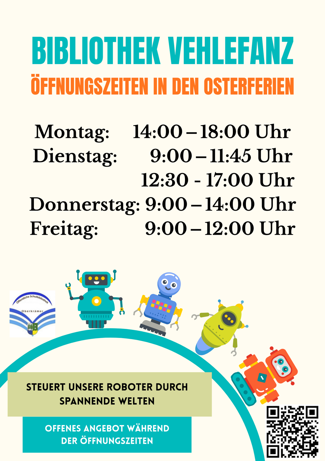 Plakat mit Roboter