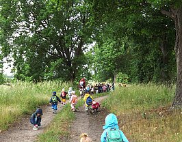 Ausflug mit Kindern in den Wald