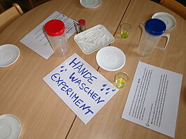 Hände waschen Experiment