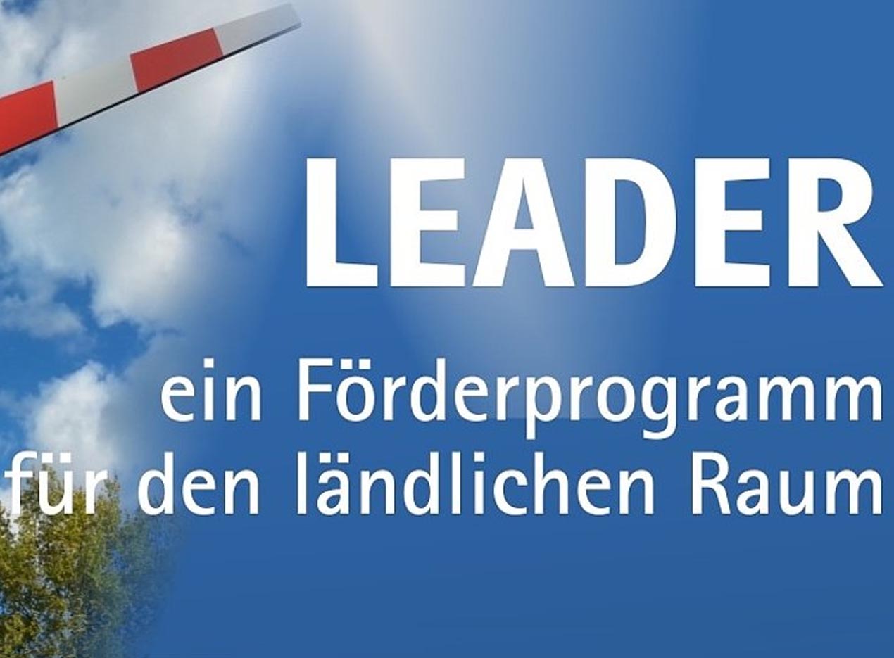 Plakat des LEADER Förderprogramms