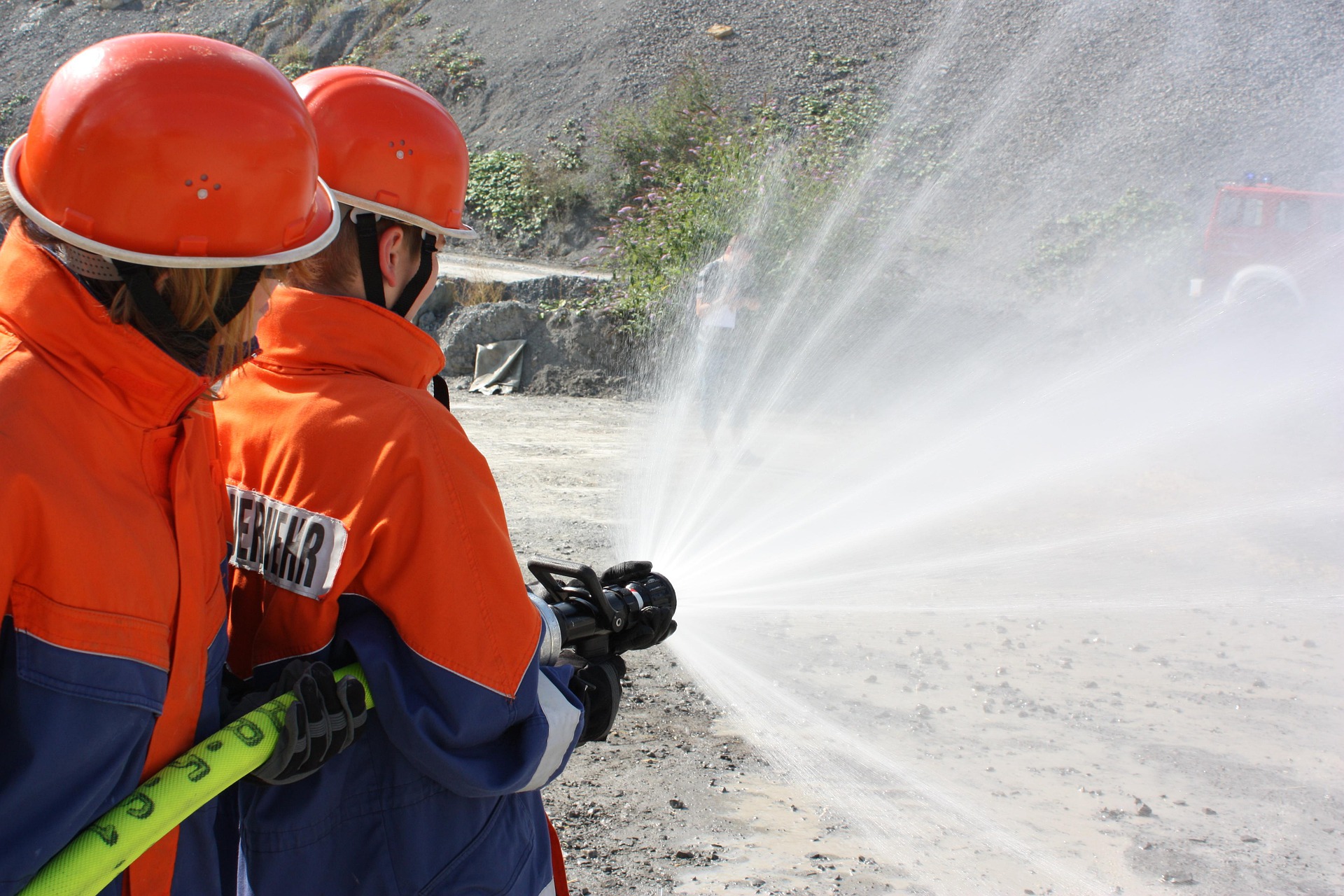 Löschübung der Jugendfeuerwehr